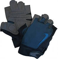 Перчатки для фитнеса и тяжелой атлетики Nike M ULTIMATE FG Синий, Черный M (N.100.7559.412 M)