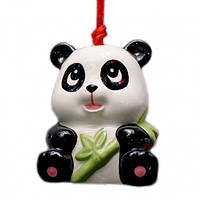 Панда - керамический колокольчик Черная