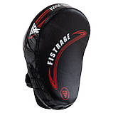 Лапи вигнуті шкіряні (2 шт.) для боксу та єдиноборств FISTRAGE VL-8488 25x20x4 см, фото 3