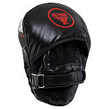 Лапи вигнуті шкіряні (2 шт.) для боксу та єдиноборств FISTRAGE VL-8488 25x20x4 см, фото 4