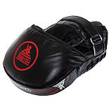Лапи вигнуті шкіряні (2 шт.) для боксу та єдиноборств FISTRAGE VL-8488 25x20x4 см, фото 6