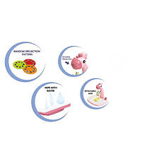 Проектор для малювання зі столиком "Жирафік" жовтий, підсвідчування, мелодія, 24 слайди, 12 фломастерів, 29х23,5х35 см (2200-4), фото 3