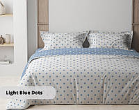 Постельное белье евро ТЕП Happy Sleep Light Blue Dots ТЕП 2-03796-25072 200х215 см h