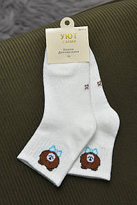 Шкарпетки дитячі білого кольору р.5-6 168581P