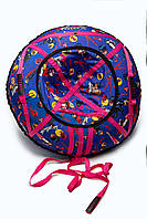 Санки надувные тюбинг - ватрушка для катания для детей и взрослых 100см, Леди Баг дизайн