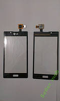 Сенсорное стекло LG P700, P705, L7 черное original.