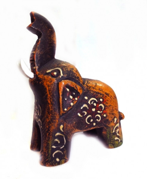 Слон дерев'яний фарбований воском С4383-4