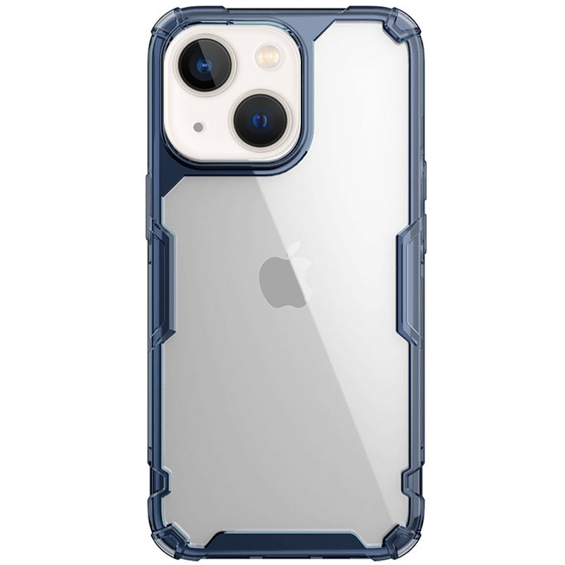 TPU чохол Nillkin Nature Pro Series для Apple iPhone 13 / 14 (6.1") Синій (прозорий), фото 1