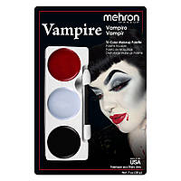 Набор театрального грима Mehron Tri-Color Makeup Palette (Vampire)