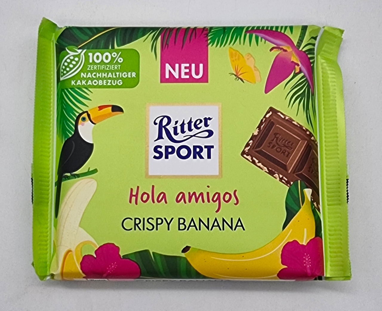 Молочний шоколад Ritter Sport Crispy Banana 100г Німеччина, фото 1