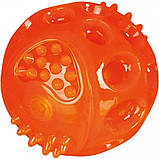 Іграшка для собак Trixie М'яч миготливий d=7,5 см (термопластична гума, кольори в асортименті), фото 4