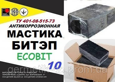 БІТЕП-10 Ecobit Мастика брикет 18 кг бітумно-полімерна ТУ 401-08-515-73 для трубопроводів