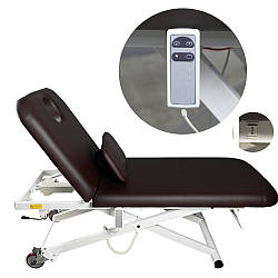 Стіл масажний електричний з підігрівом масажна кушетка косметолога стаціонарна 2210АY.H
