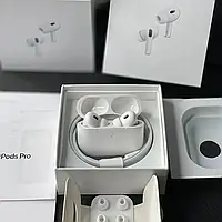 ТОП беспроводные наушники AirPods Pro 2 с шумоподавлением ,Premium 2023 (гравировки на коконе и на шнурке)