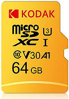 Карта пам'яті Kodak Ultra UHS-I U3 V30 A1 microSDXC 64GB C10 UHS-I (EKMSDM64GXCU3KWA)