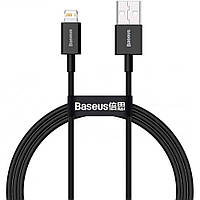 Кабель usb Baseus (CALYS-A) Superior Series Fast Charging Data Cable USB to Lightning 2.4A 1m Black
