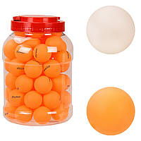 Теннисные мячики TT2131 (24 шт)Extreme Motion,ABS, в банке 40 шт, 2 цвета-по одному цвету в банке – 16*16*23.5