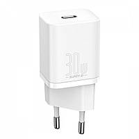 Сетевое зарядное устройство Baseus (CCSUP-J) Super Si quick charger IC 30W White