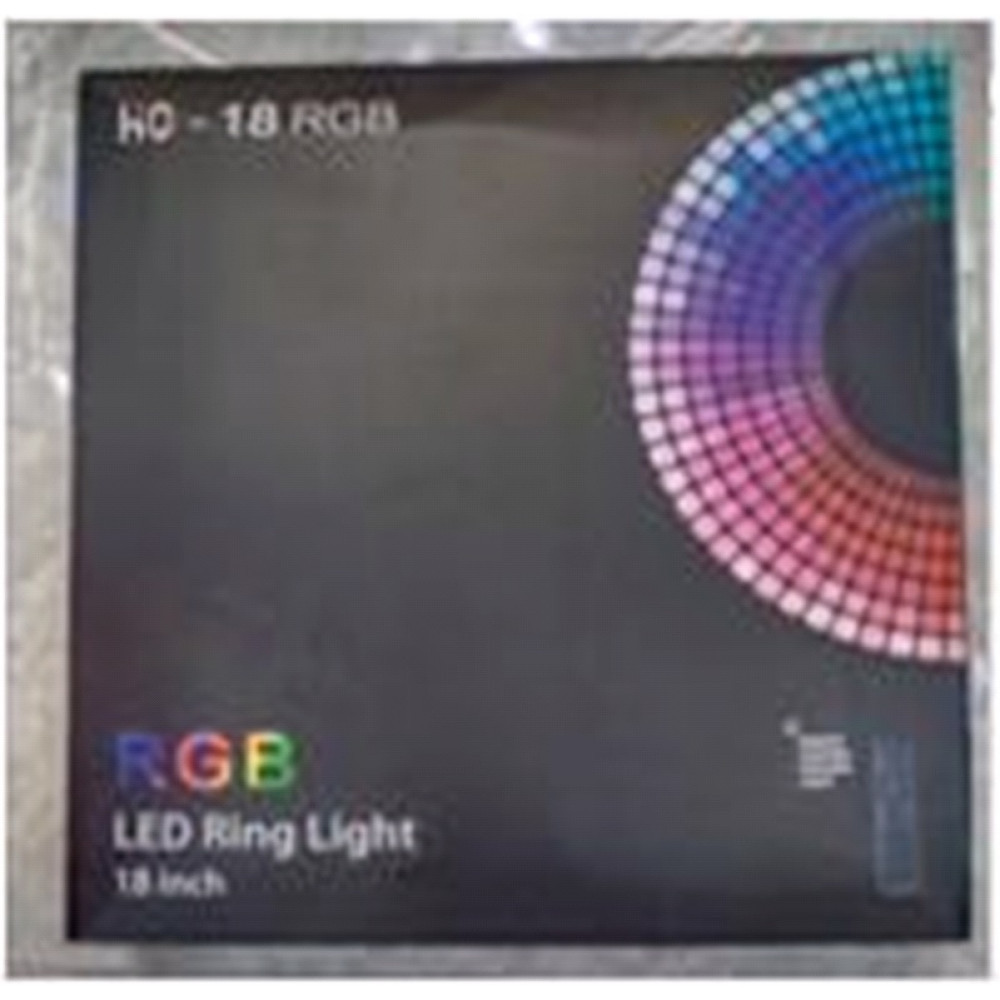 Лампа Кольцевая RGB LED | 46 cm 18" | HQ-18 , 55W - фото 1 - id-p2031599001
