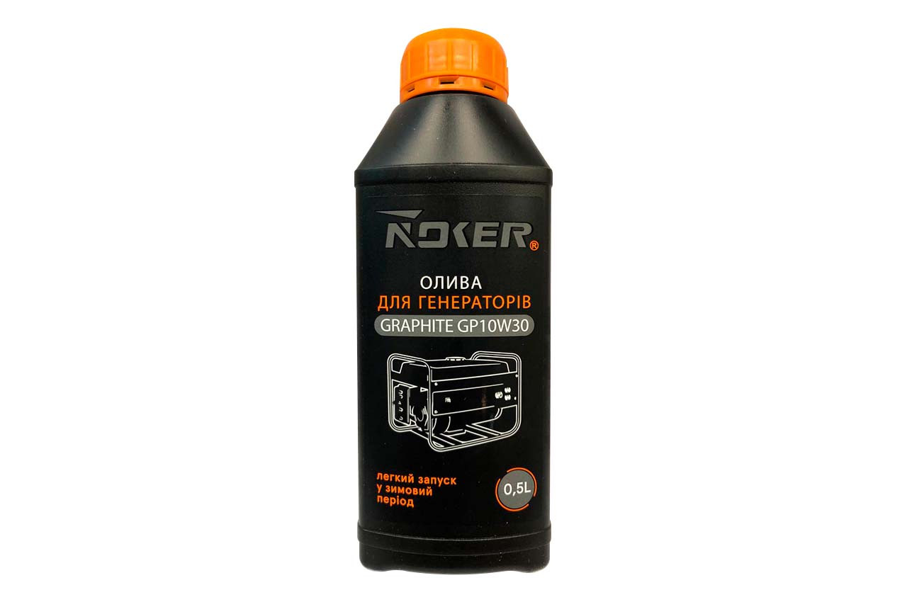 Масло для генераторов 4T Noker - 0,5л Graphite GP 10W-30 - фото 1 - id-p2031610695