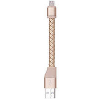 Кабель usb Momax (DL1) Lightning (0.1m) Gold