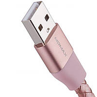 Кабель usb Momax (DL1) Lightning (0.1m) Rose Gold