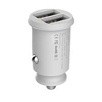 АЗУ Baseus (CCALL-ML) Grain Car Charger (Dual USB 5V 3.1A ) White