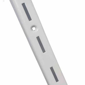 Рейка одинарна настінна біла 2м (1,2мм) напрямний торговий профіль