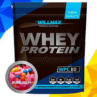 Сывороточный протеин Whey Protein 80% Willmax 920 г Бабл Гам