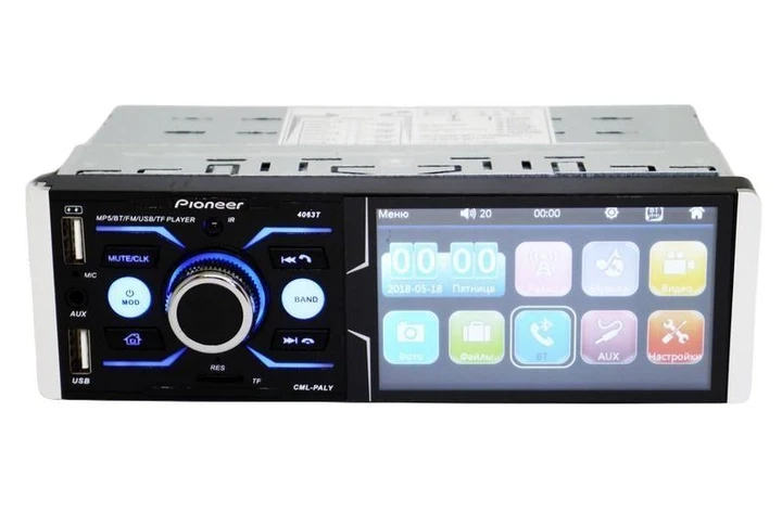 Автомагнітола Pioneer 4063BT MP5 USB/microSD/FM/AUX Bluetooth, фото 1