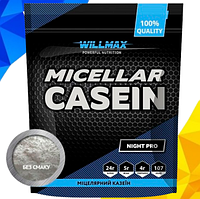 Казеїновий протеїн Willmax Micellar Casein 900 гр без смаку натуральний