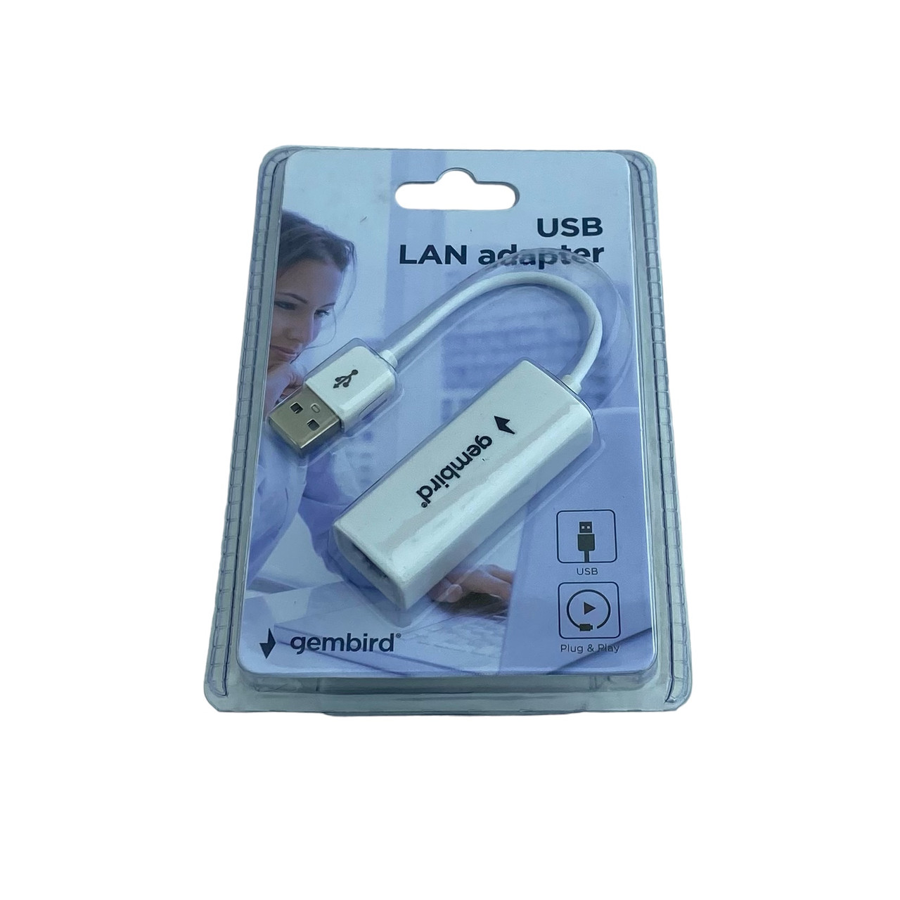 Адаптер Gembird NIC-U2-02 USB - RJ-45 White, фото 1