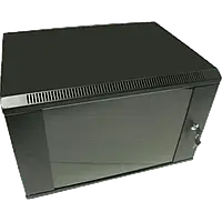 Hypernet WMNC66-9U-FLAT-AC-BLACK Шкаф коммутационный настенный 9U 600x600 разборный