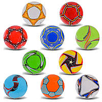 Мяч футбольный FB2309 (100шт) №5 PVC, 270 грамм, MIX 10 цветов