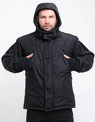 Куртка зимова тактична чорна Куртка військова MILIGUS водовідштовхувальна тепла р. XL