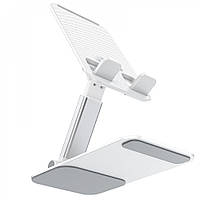 Подставка держатель для телефона Hoco PH50 Ivey folding rotatable desktop holder white