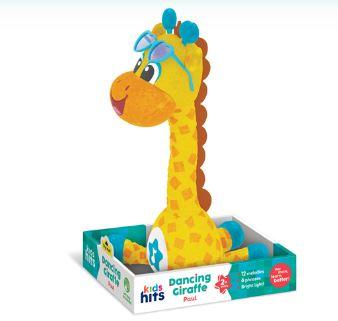 Мягкая интерактивная игрушка Kids hits KH37-001 (18шт)муз. жираф, повтор голоса, 11*34*14 см - фото 1 - id-p2031675078
