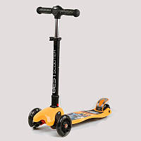 Самокат трехколесный Best Scooter MAXI 4 колеса PU со светом Multicolor (111645) z114-2024