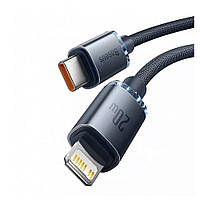 Baseus (CAJY000301) Crystal Shine Series Fast Charging Data Cable Type-C to iP 20W 2m CAJY000301 Black от