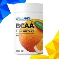 Амінокислоти Willmax BCAA 2:1:1 Instant 400 г смак Апельсина