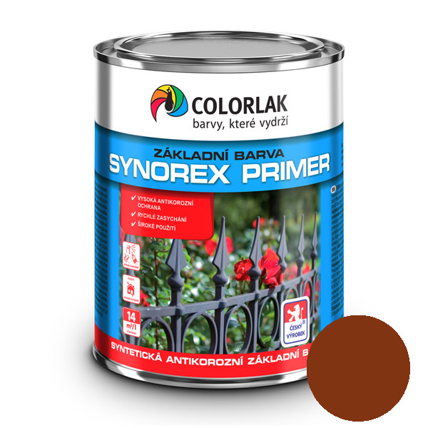 Ґрунтовка COLORLAK PRIMER SYNOREX S2000, антикорозійна, антикорозійна, червоно-коричнева, C0840, 0,6 л