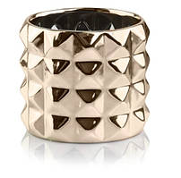 Горщечок-кашпо для квітів керамічний золотий