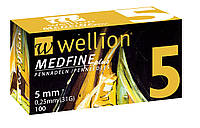 Голки для шприц-ручок Wellion MEDFINE plus 31G (0,25 х 5 мм) 50 од.