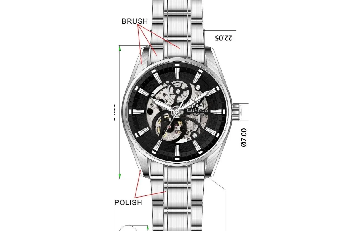 Годинник Guardo SA03013-1 (m.SB)
