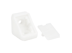 Кутник одинарний пластиковий пластиковий GIFF Білий