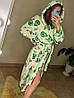 Жіночий махровий халат з авокадо Туреччина, фото 7