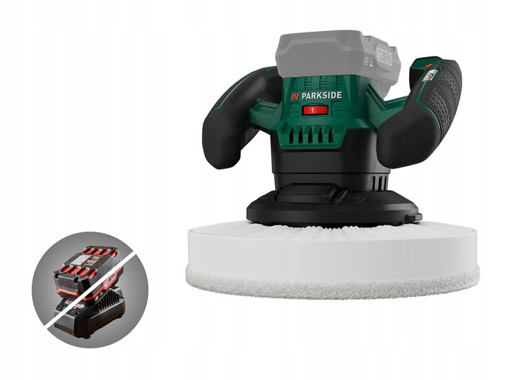 Акумуляторна полірувальна машина Parkside PPMA 20-Li B2, фото 1
