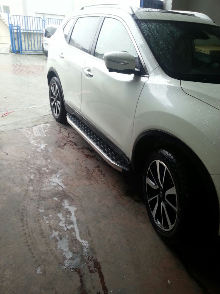 Бокові пороги Nissan Qashqai 2014- BlackLine brr056+bkl173