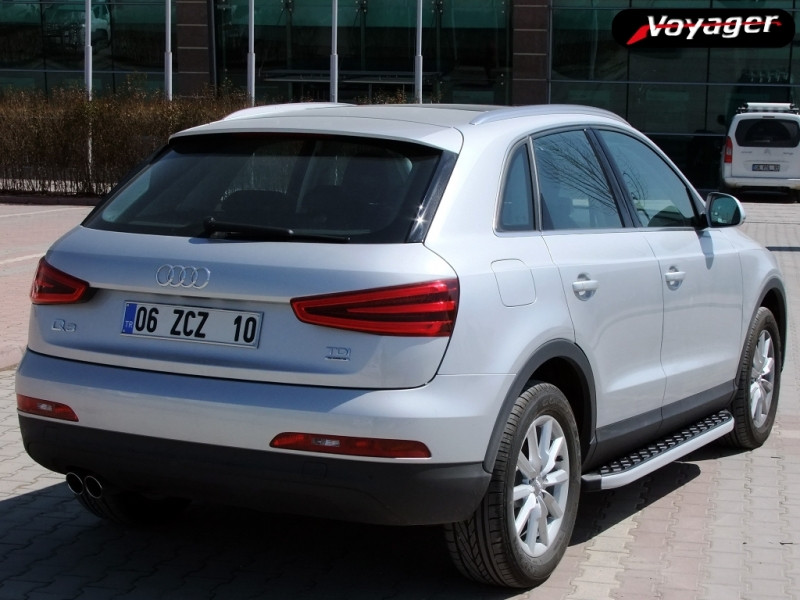 Бокові пороги Audi Q3 2011- BlackLine brr095+bkl173