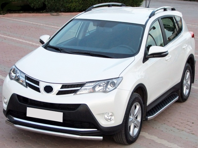 Бокові пороги Toyota Rav 4 2013-2018 BlackLine brr282+bkl173